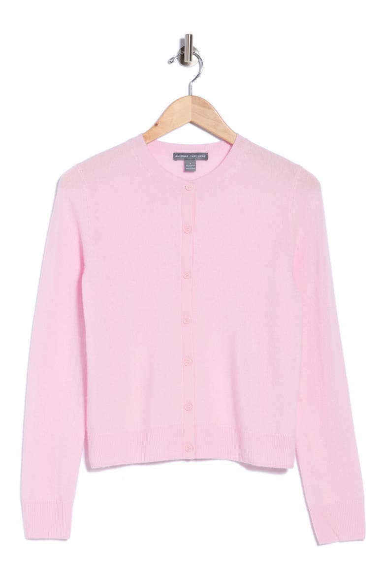 Cashmere Cardigan, Main, color, BALLET PINK