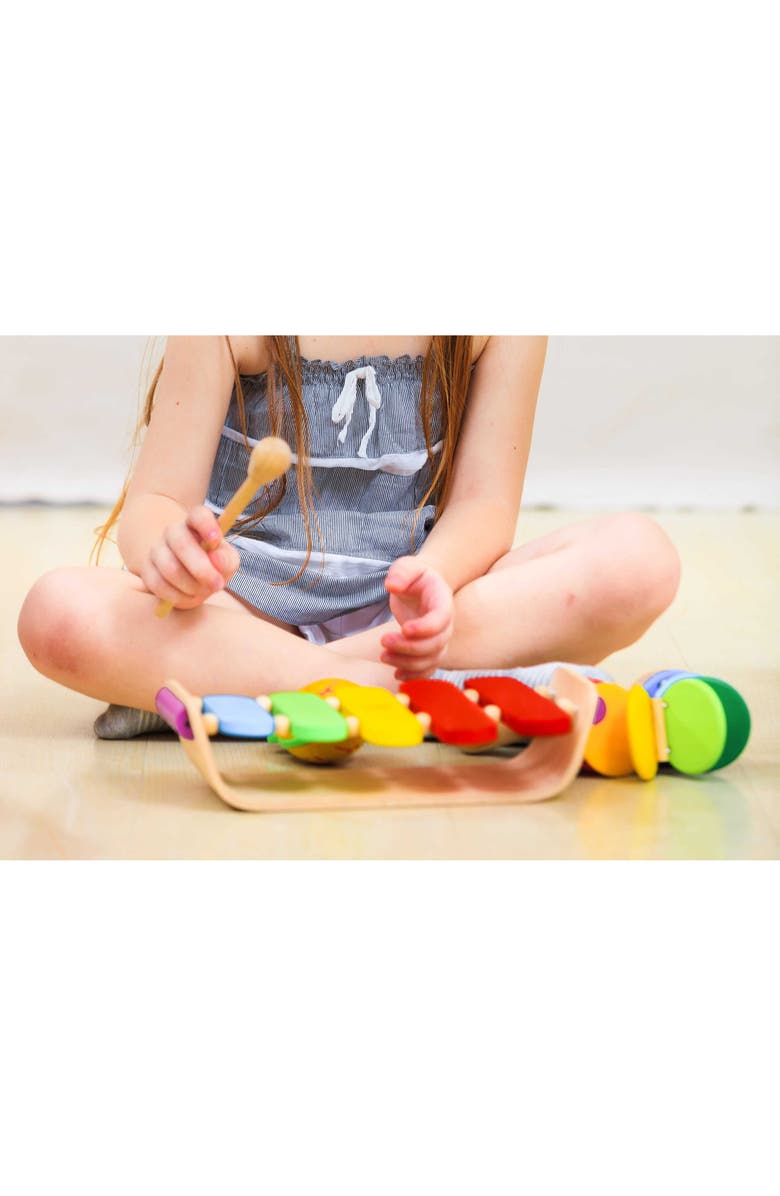 PlanToys<sup>®</sup> Rainbow Oval Xylophone, Alternate, color, Assorted