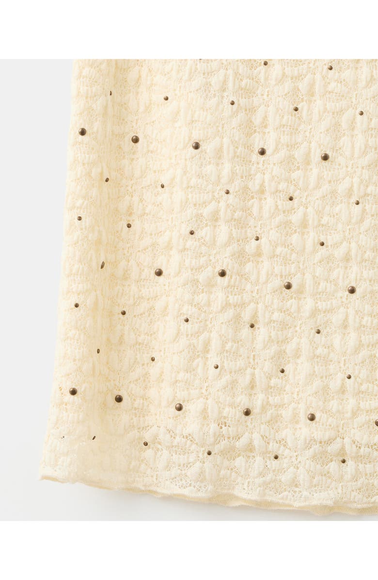 MANGO Studded Midi Skirt, Alternate, color, 