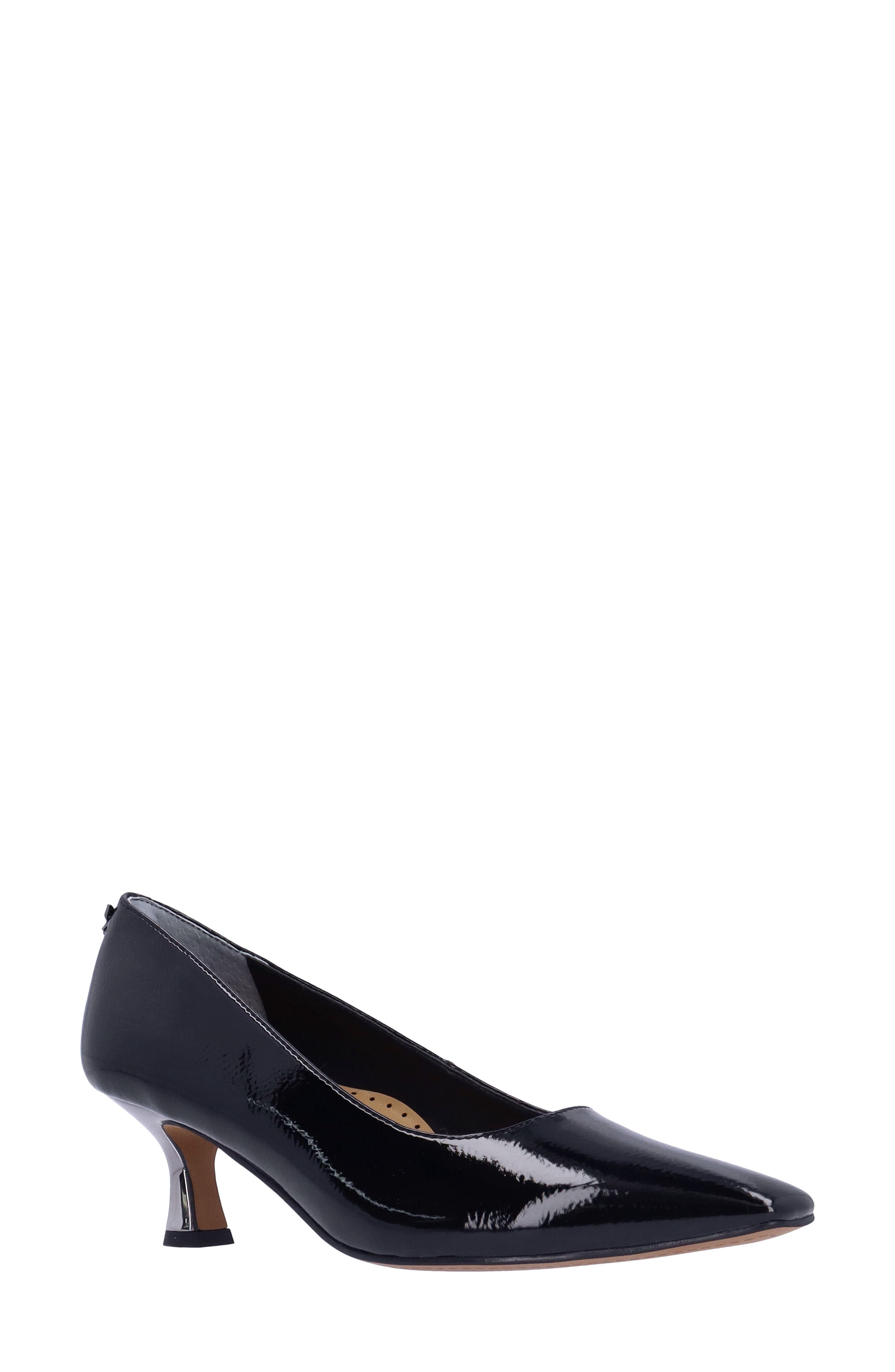 J. Reneé Ellsey Kitten Heel Pump, Main, color, Black