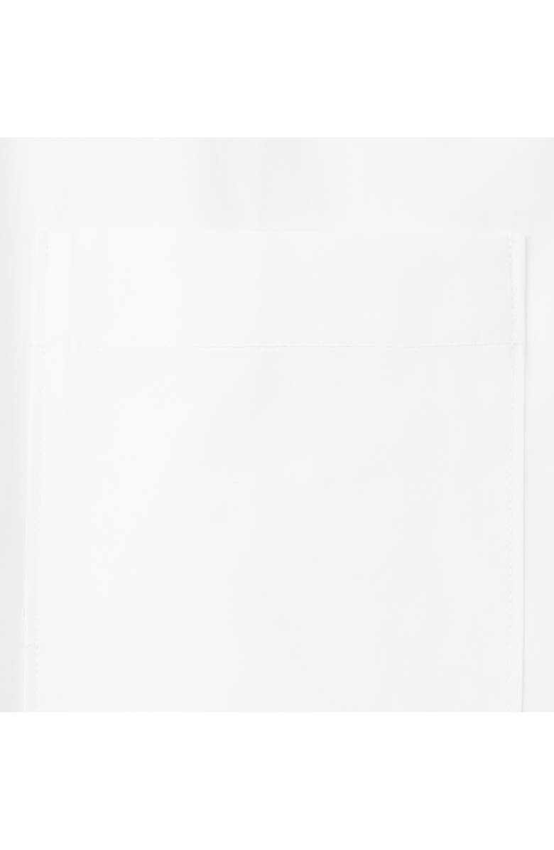 MANGO Starring Hailey Bieber Short Sleeve Cotton Poplin Button-Up Shirt, Alternate, color, Off White