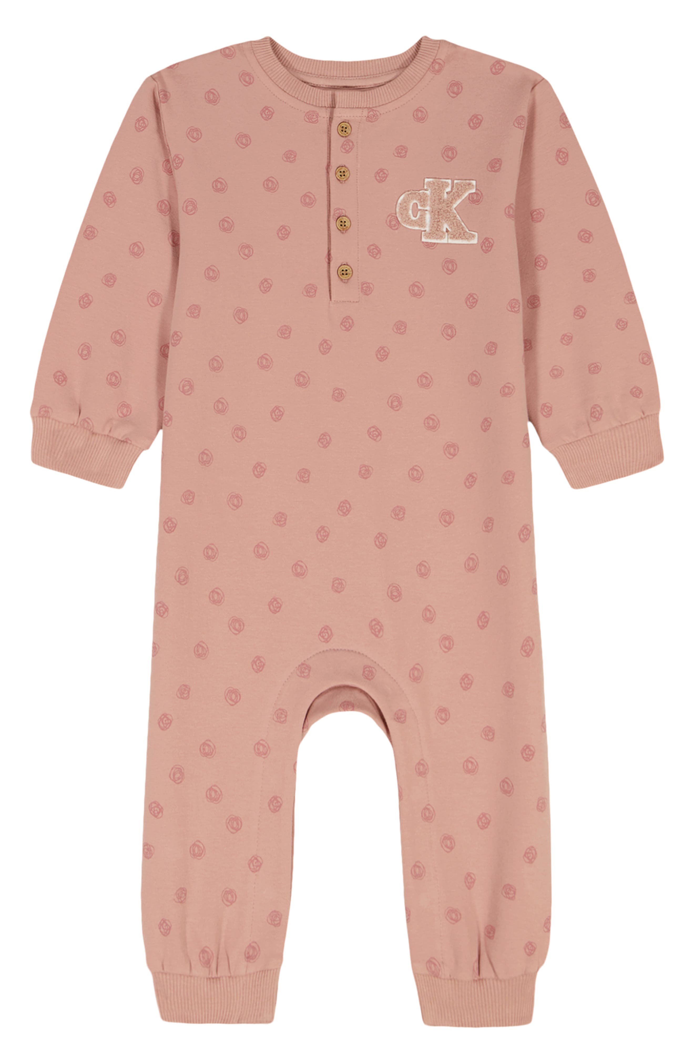Long Sleeve Cotton Blend Romper