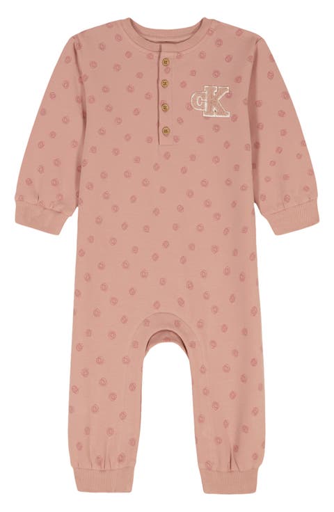 Long Sleeve Cotton Blend Romper