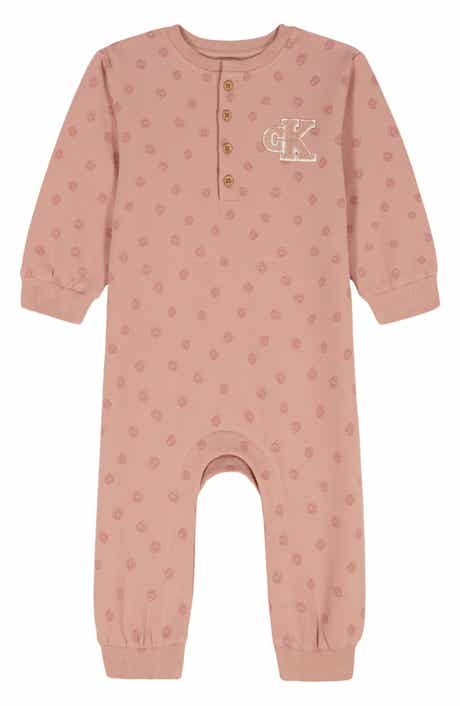 Long Sleeve Cotton Blend Romper