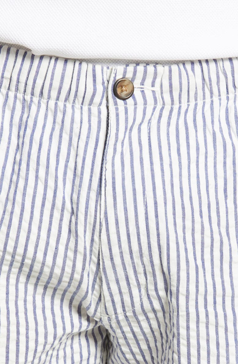 Vintage 1946 Snappers Seersucker Shorts, Alternate, color, 