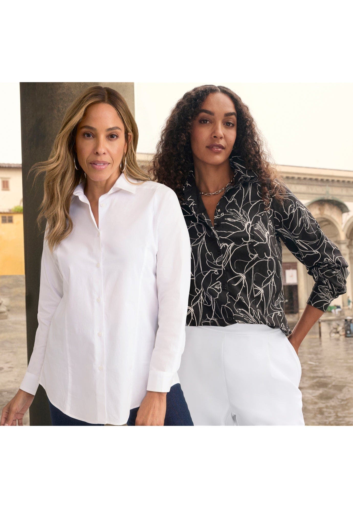 Stretch Poplin Button-Down Shirt - image 2