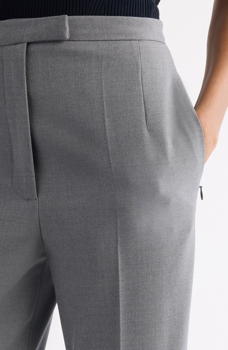 Dries Van Noten Pandora Stretch Wool Stirrup Leggings, Alternate, color, Grey