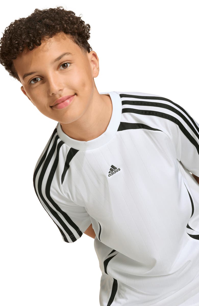 adidas Originals Kids' Teamgeist Short Sleeve Soccer T-Shirt, Alternate, color,