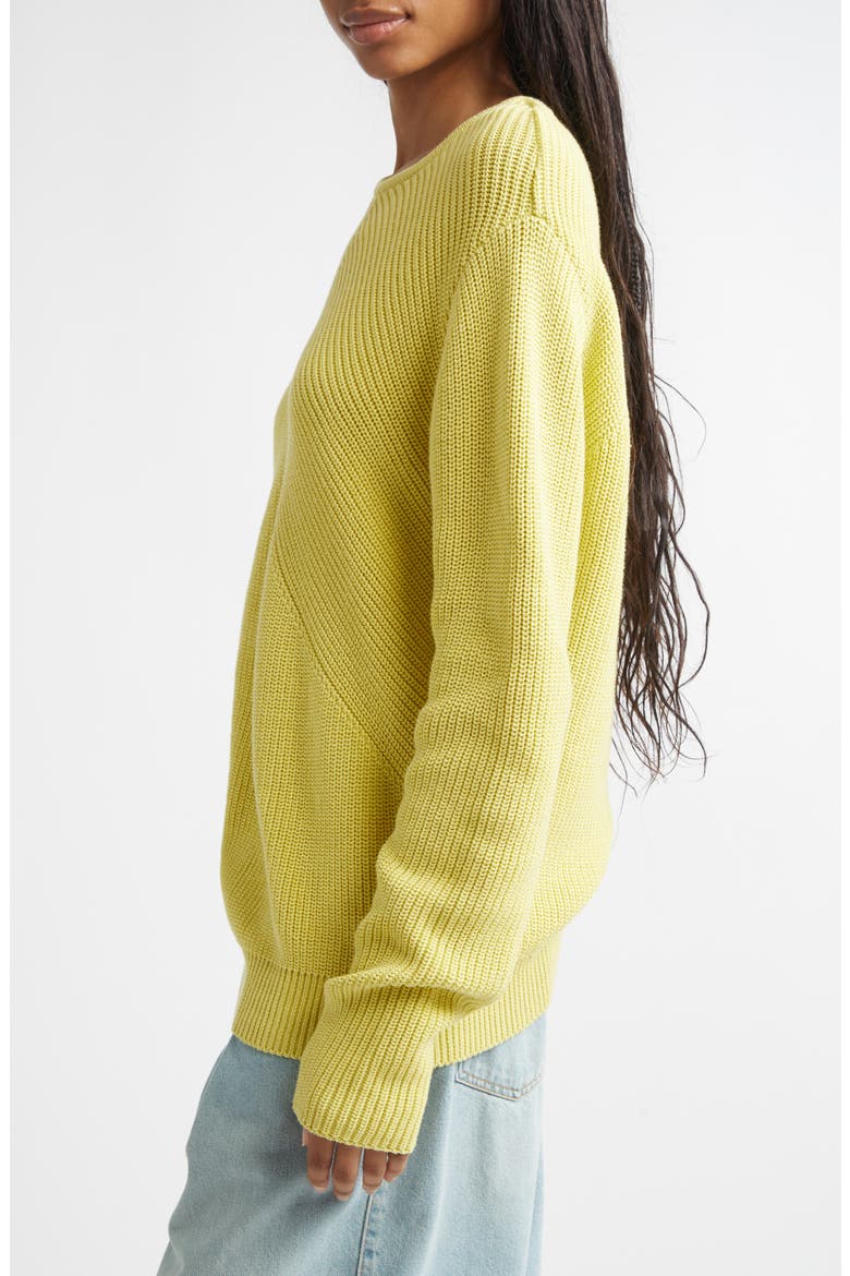 Ribcage Cotton Crewneck Sweater, Alternate, color, KEM