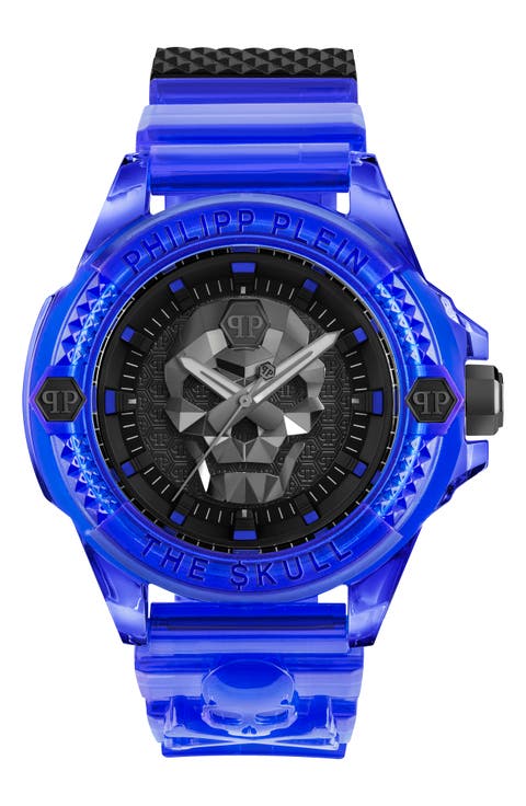 The Skull Plastic Strap Watch, 44mm