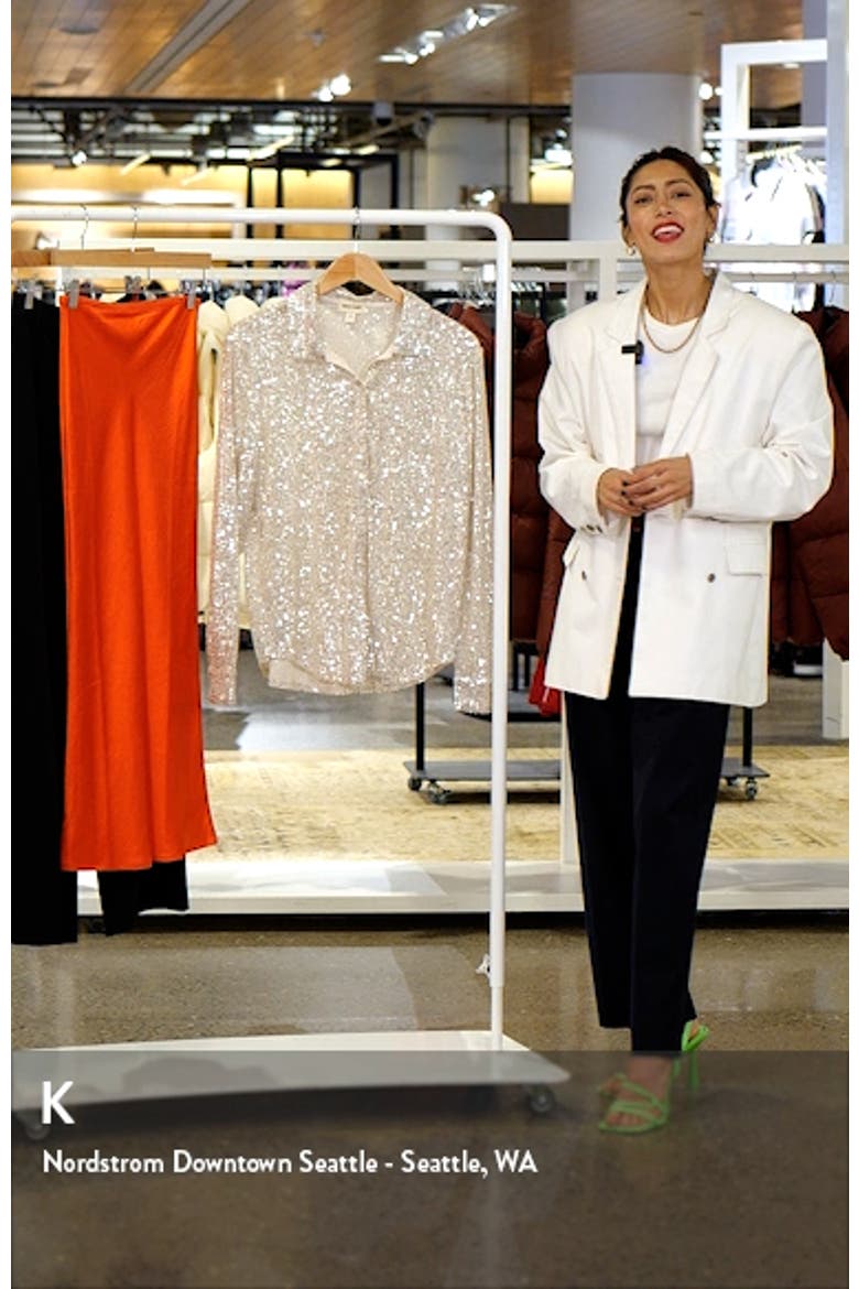 Sequin Button-Up Shirt video