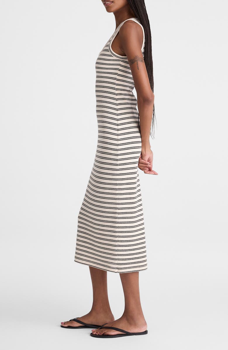 Madewell Scoop Neck Tank Maxi Dress, Alternate, color, Textured Stripe Jqd