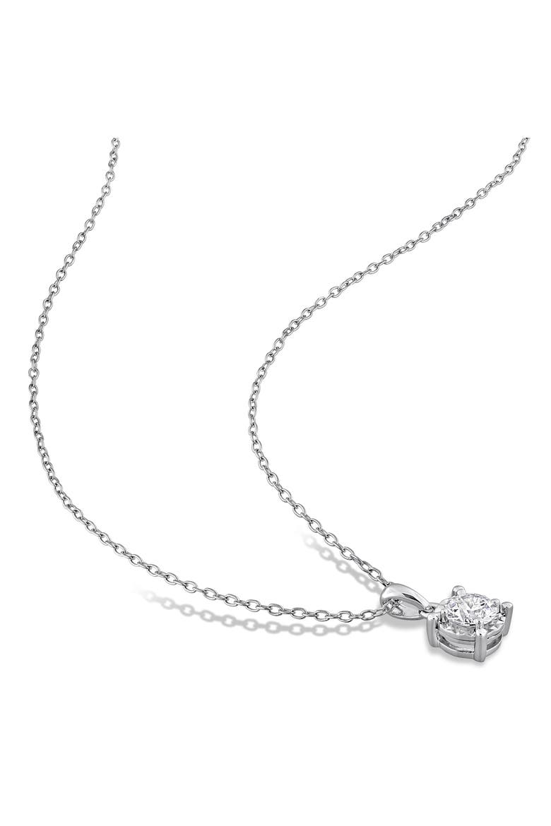 1/2 CTW Lab-Grown Diamond Solitaire Necklace, Alternate, color, Sterling silver