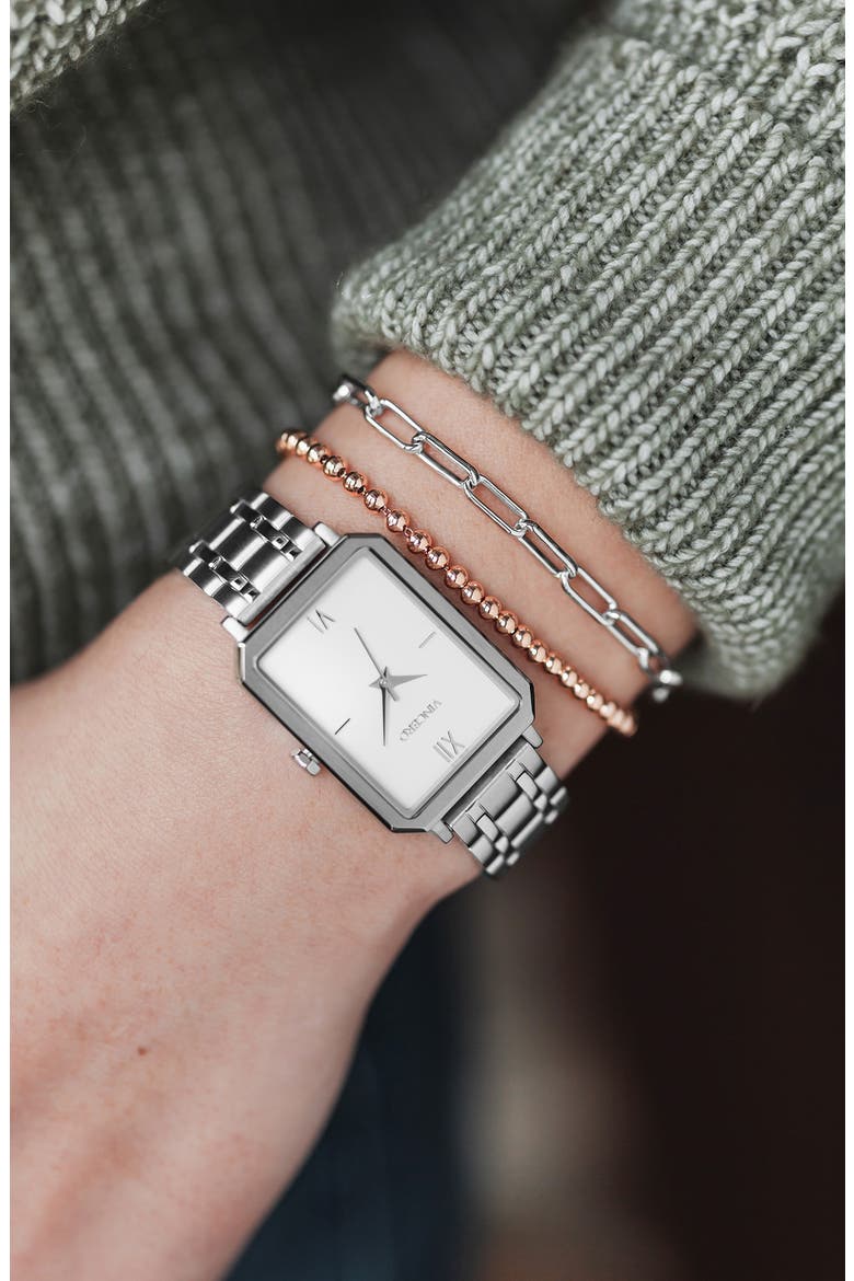The Beaded Chain Bracelet, Alternate, color, ROSE GOLD