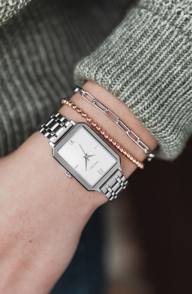 Vincero The Beaded Chain Bracelet, Alternate, color, Rose Gold