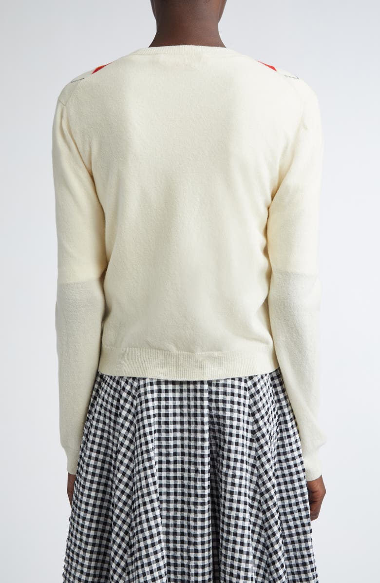 Marni Argyle Virgin Wool Cardigan, Alternate, color, 