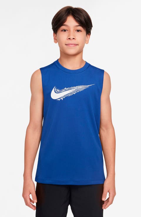 Kids' Dri-FIT Multi Muscle Tee (Big Kid)