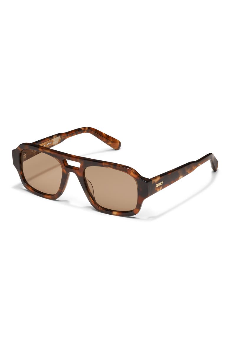 Why Not 54mm Aviator Sunglasses, Alternate, color, AMBER TORT/ TAN