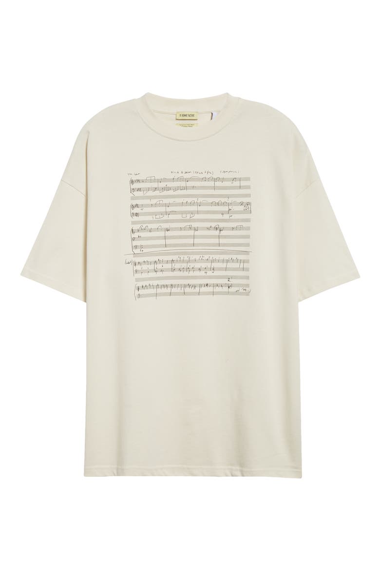Organic Cotton Musical Notation Graphic T-Shirt, Alternate, color, SHEET MUSIC
