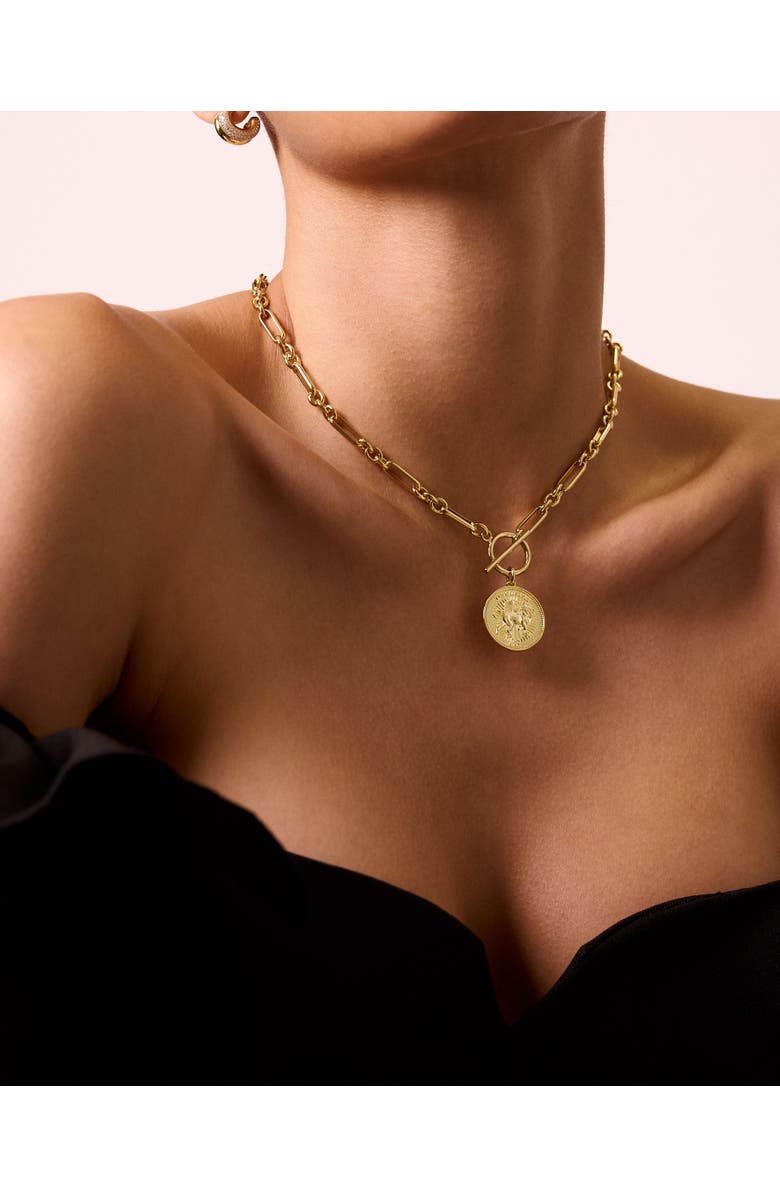 Electric Picks Majesty Coin Necklace, Alternate, color, 