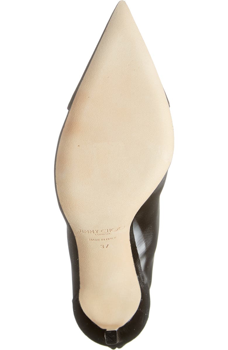 Jimmy Choo Bing Crystal Embellished Mesh Bootie, Alternate, color,