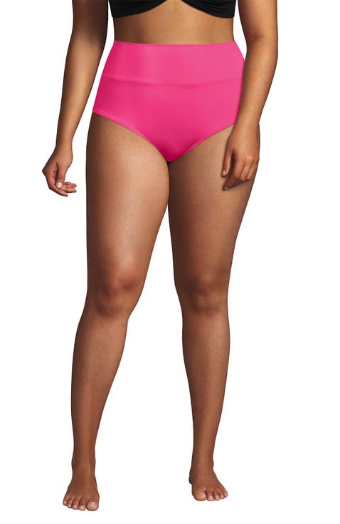 Chlorine Resistant Pinchless High Waisted Bikini Bottoms