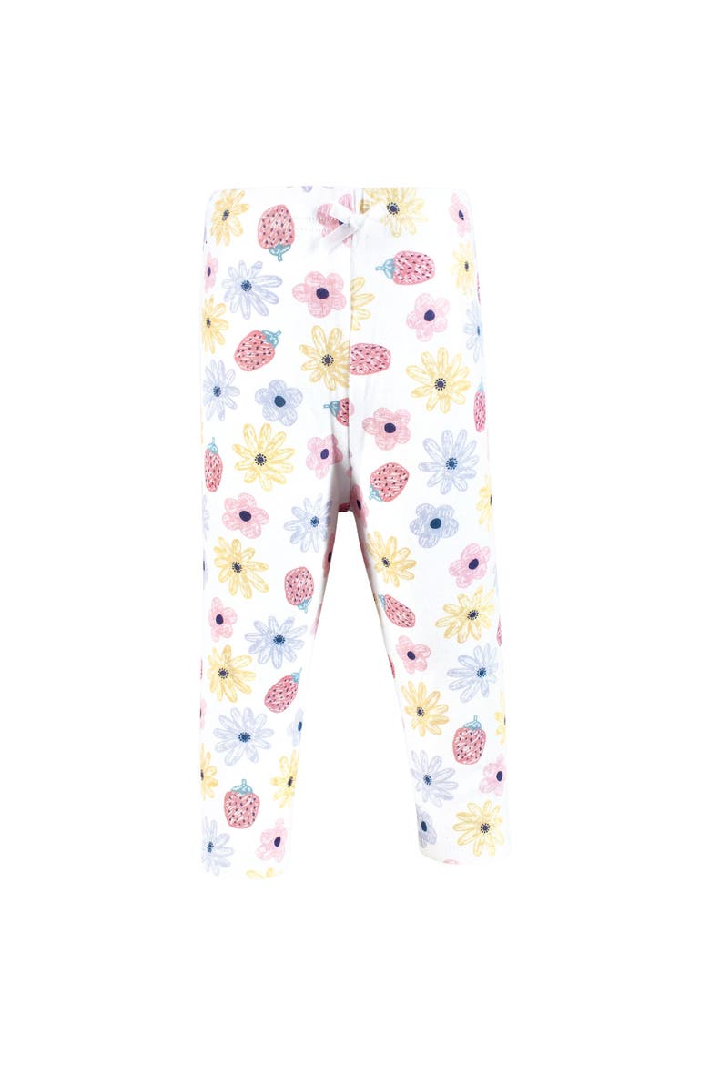 Soft Cotton Everyday Leggings, Alternate, color, Strawberry Flowers