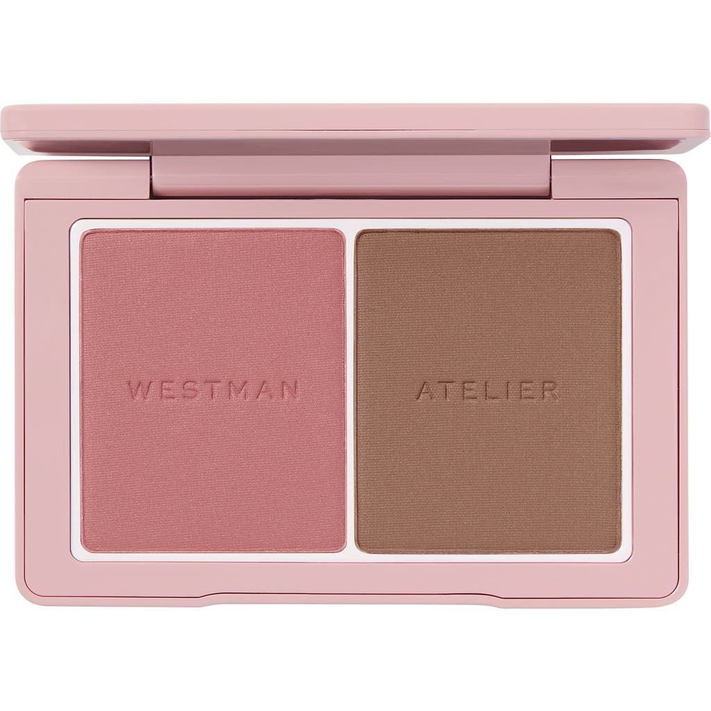 Westman Atelier Baby Cheeks + Face Trace Sculpting Powder Duo Petal & Biscut 0.17 oz / 4.8 G In Petal/biscuit