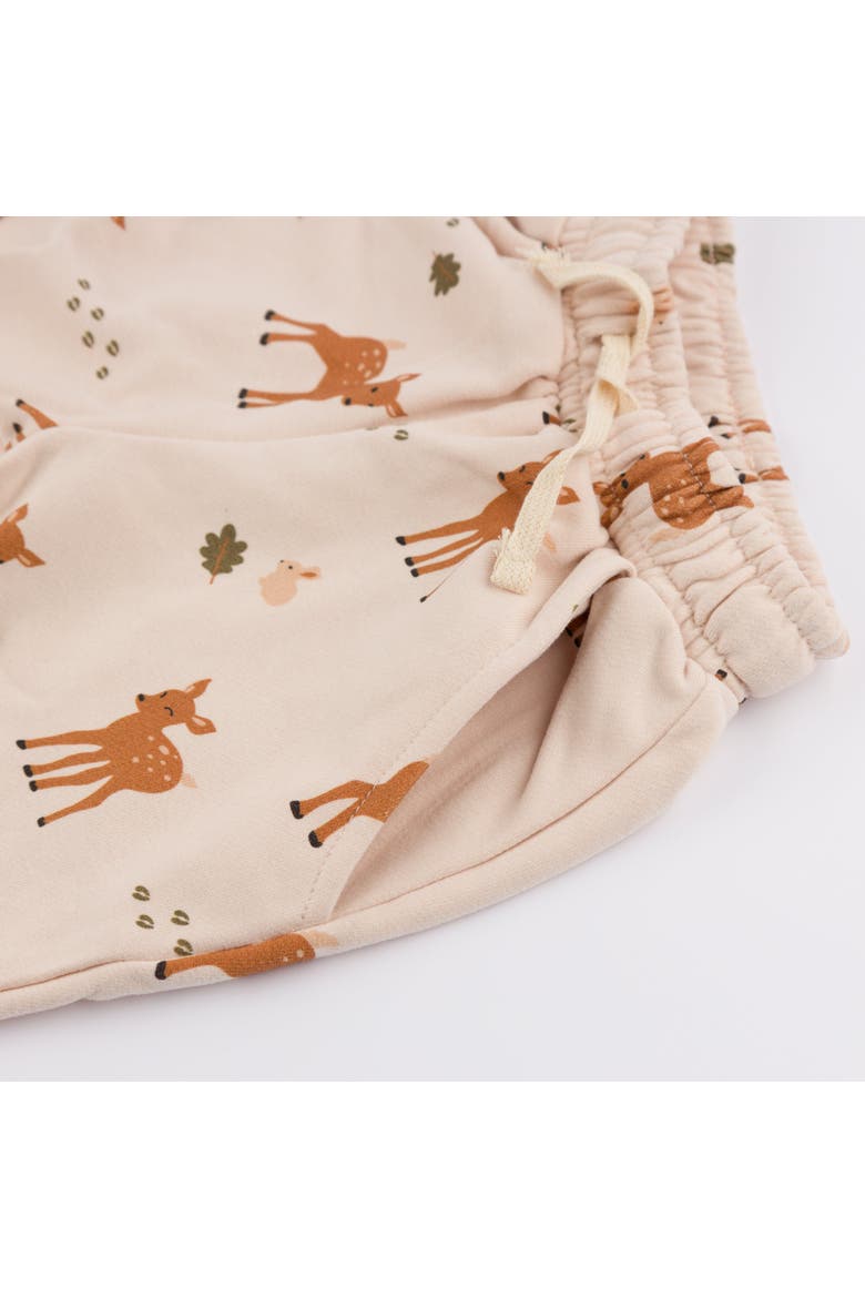 Deer Print Pocket Jogger- Infant, Alternate, color, Pale Pink