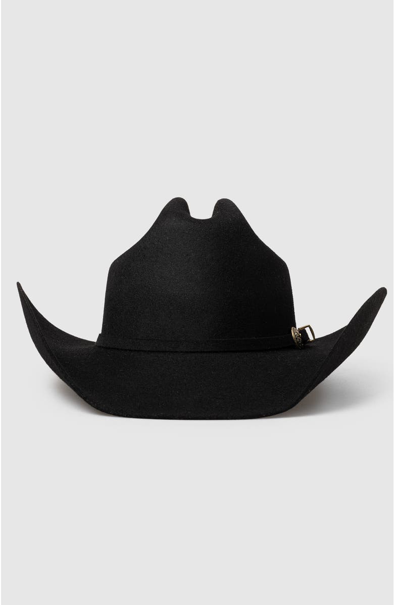 Manela The Bronco Premier Cowboy Hat, Alternate, color, Black