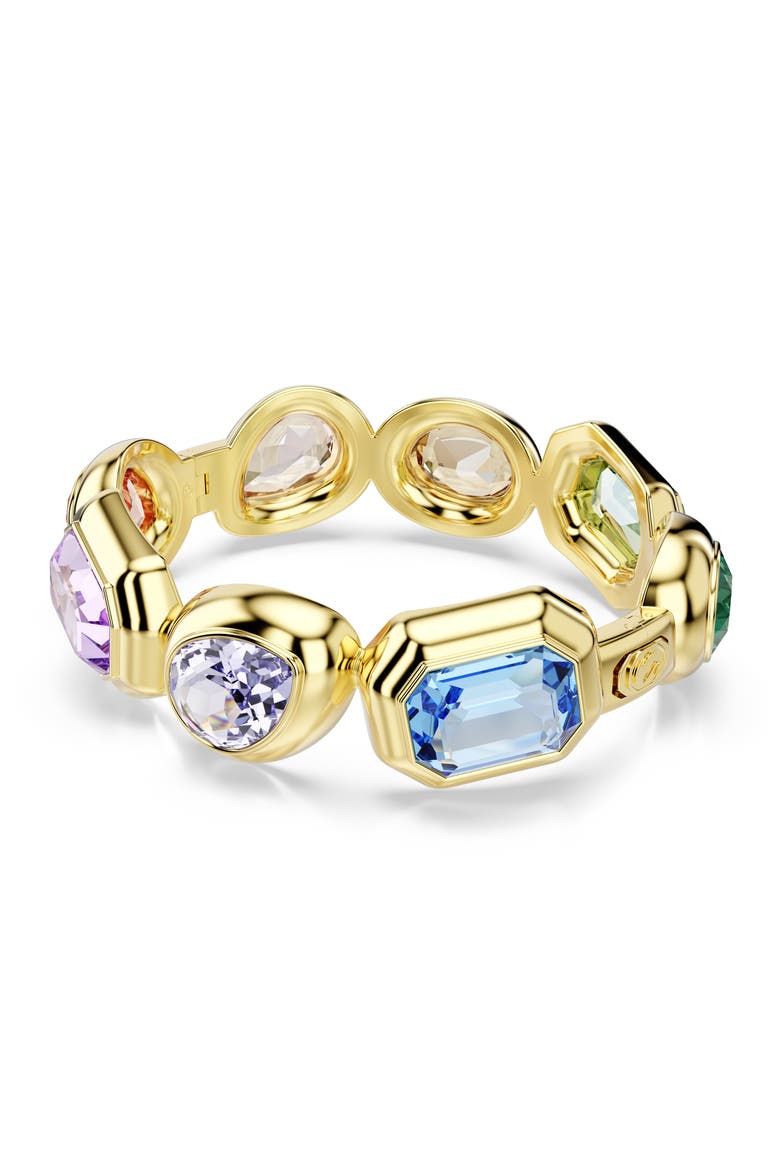 Gema Crystal Bangle Bracelet, Alternate, color, GOLD MULTI