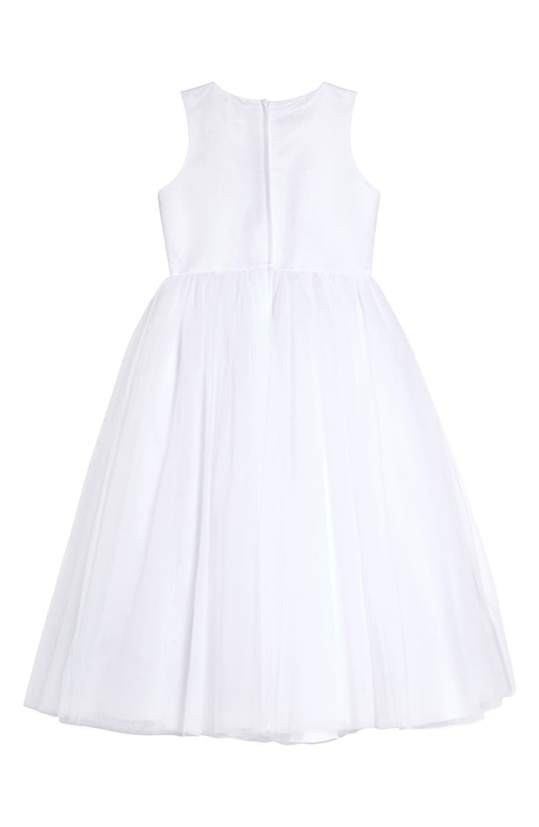 Us Angels Floral Cascade Tulle First Communion Dress, Alternate, color, White