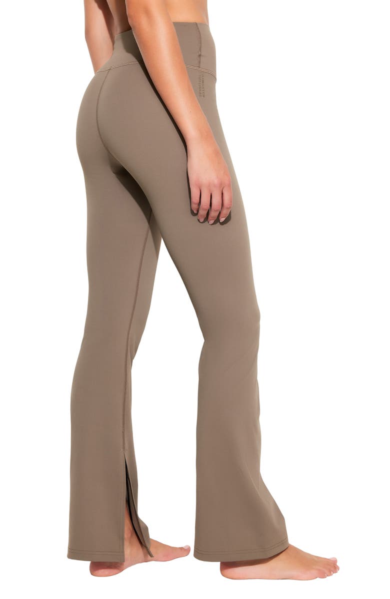 Spiritual Gangster Olympia Slit Hem Pants, Alternate, color, Shroom