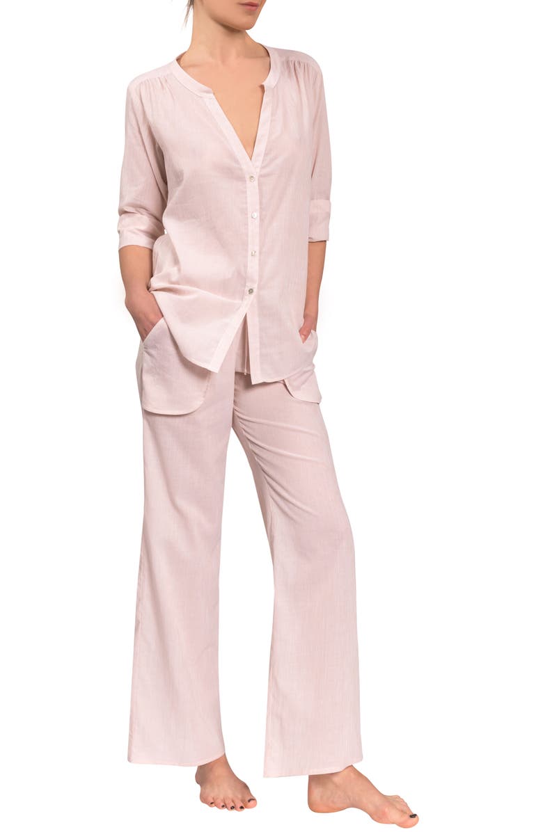 Everyday Ritual Jamie/Simone Pajamas, Alternate, color, Wheat