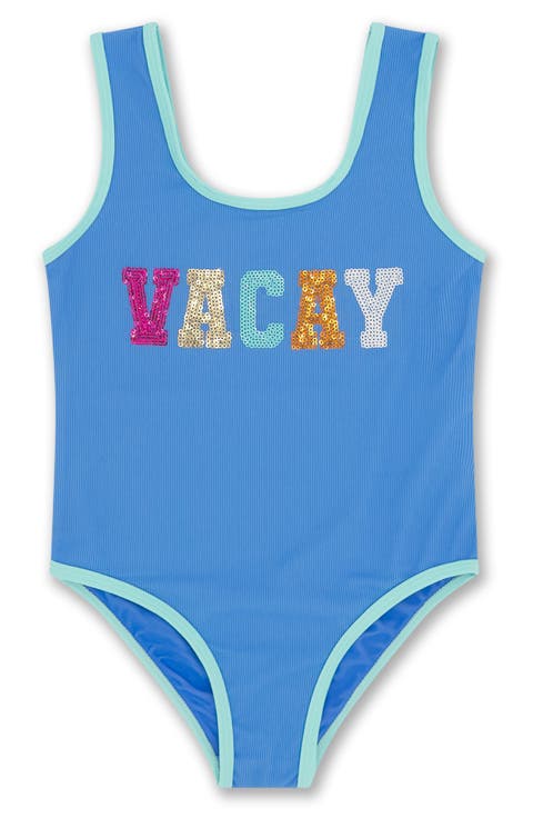 Kids' Wave Break UPF 50+ One-Piece Swimsuit (Little Kid & Big Kid)