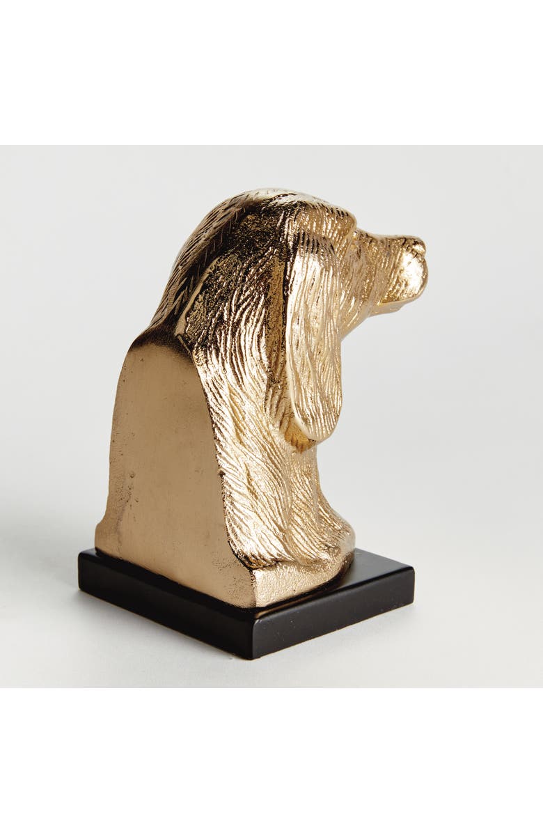 Napa Home & Garden Distinguished Dog Bust Sculpture - Handcrafted, Alternate, color, Gold