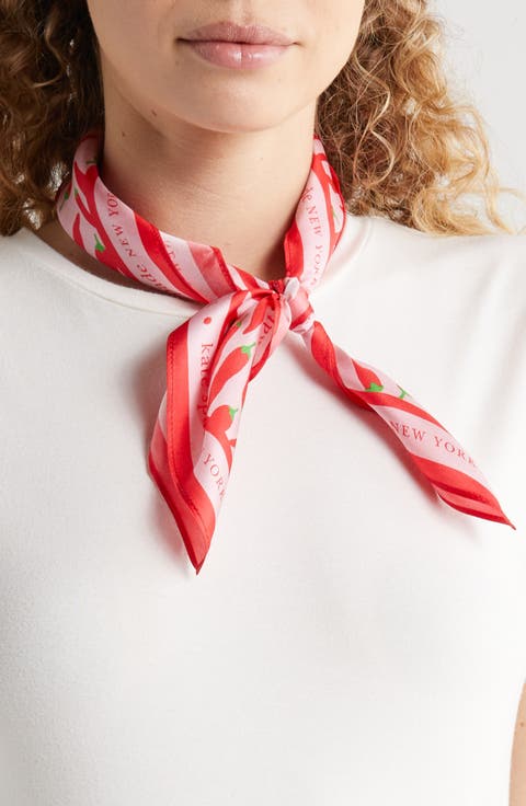 peppers silk square scarf