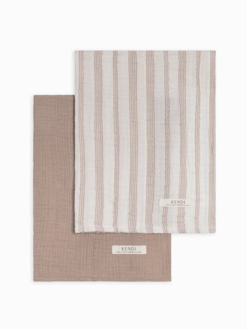 Organic 2-Pack Muslin Burp Cloths (Baby)