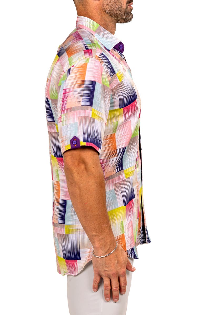 Maceoo Galileo Marthy Short Sleeve Button-Up Shirt, Alternate, color, 