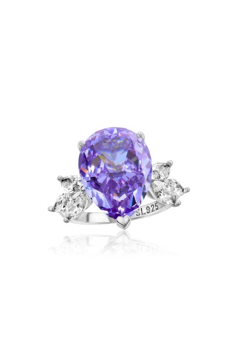 Gala Pear Cut Cubic Zirconia Ring