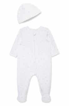 Little Me Joyful Quilt Footie & Hat Set