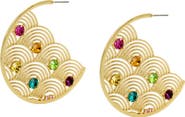 Kurt Geiger London Southbank Disc Hoop Earrings