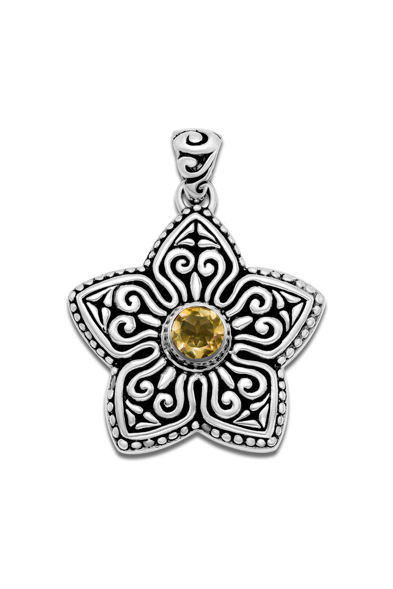 Flower Pendant, Main, color, CITRINE