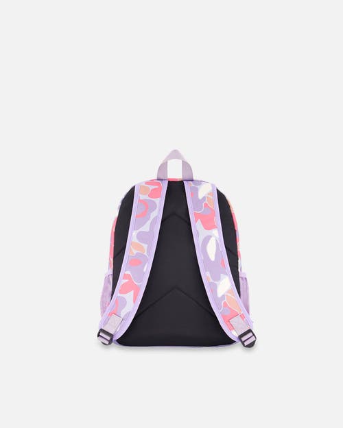 Deux Par Deux Little Kids Backpack Retro Flower In Pink