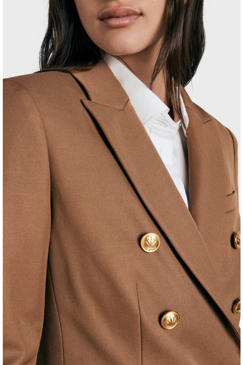 Preston Double Breasted Wool Blend Blazer, Alternate, color, DKTAN