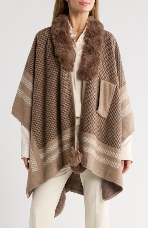 Multicolor Zigzag Ruana