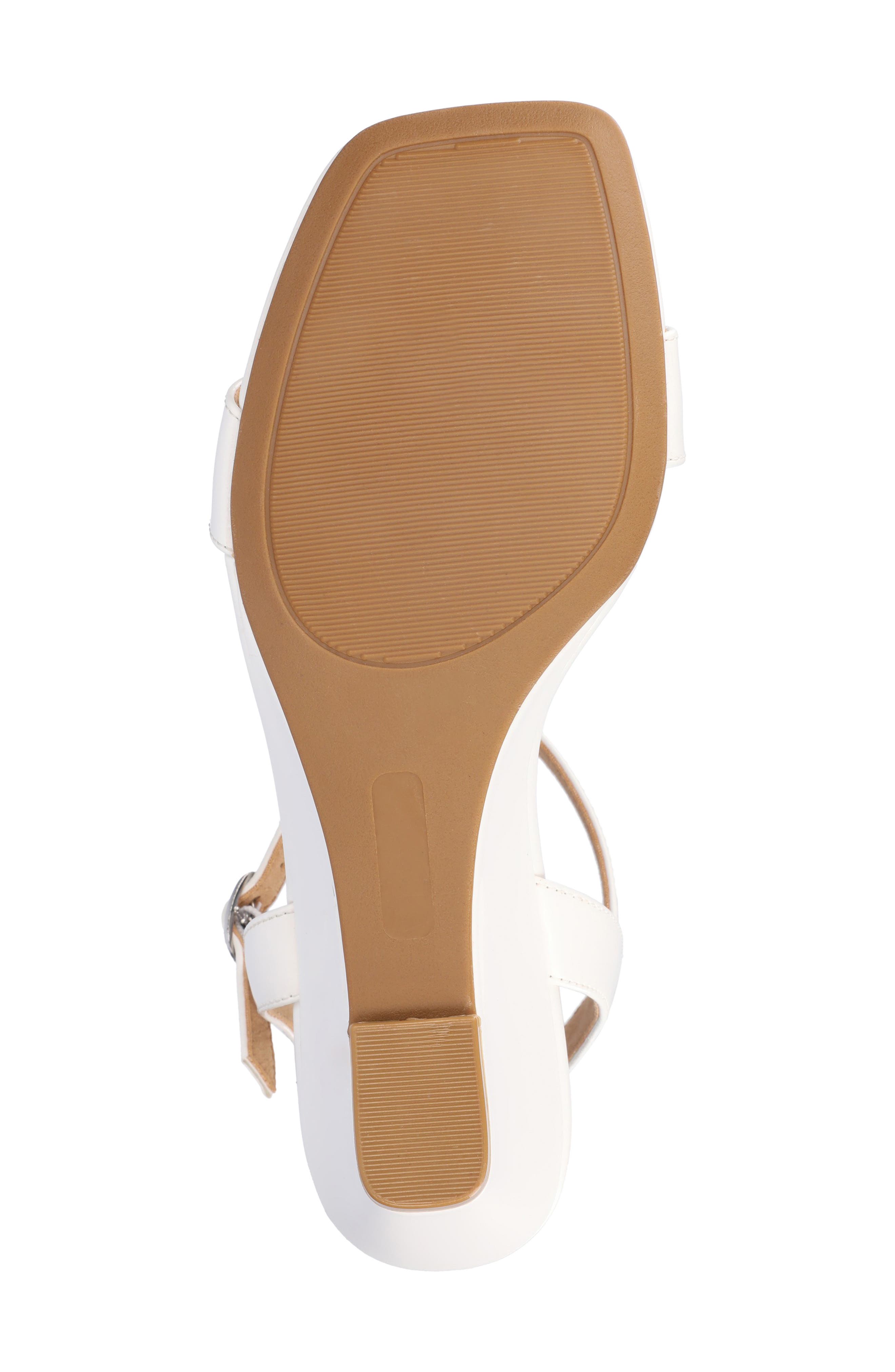 Clayr Wedge Sandal, Alternate, color, PATENT/ WHITE