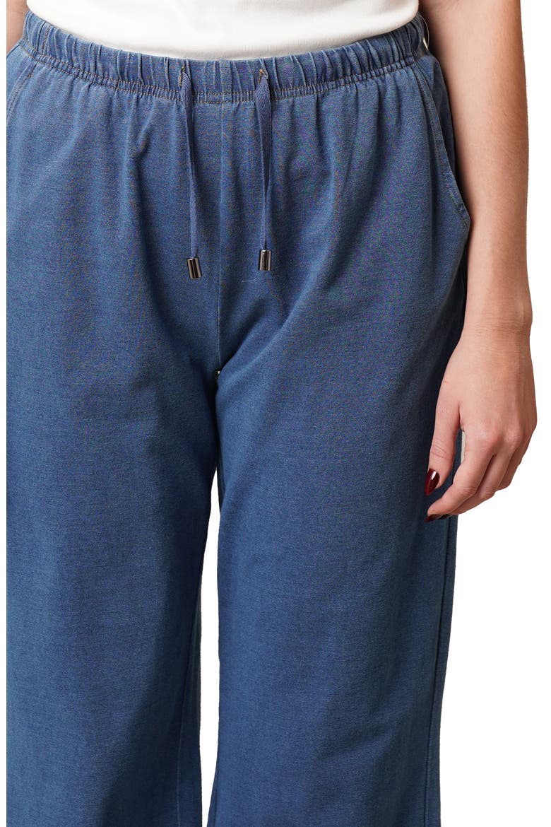 Drawstring Wide Leg Pants, Alternate, color, MEDIUM WASH