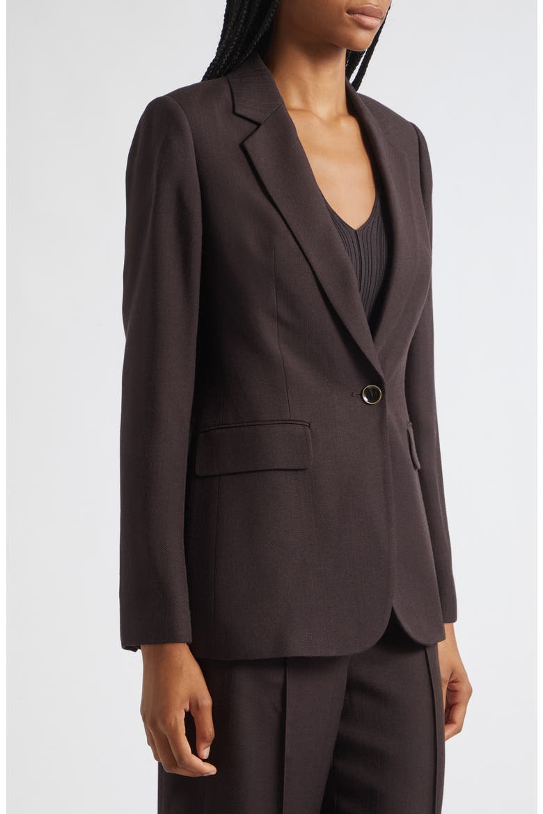 Jodie Single Button Blazer, Alternate, color, GRAPE
