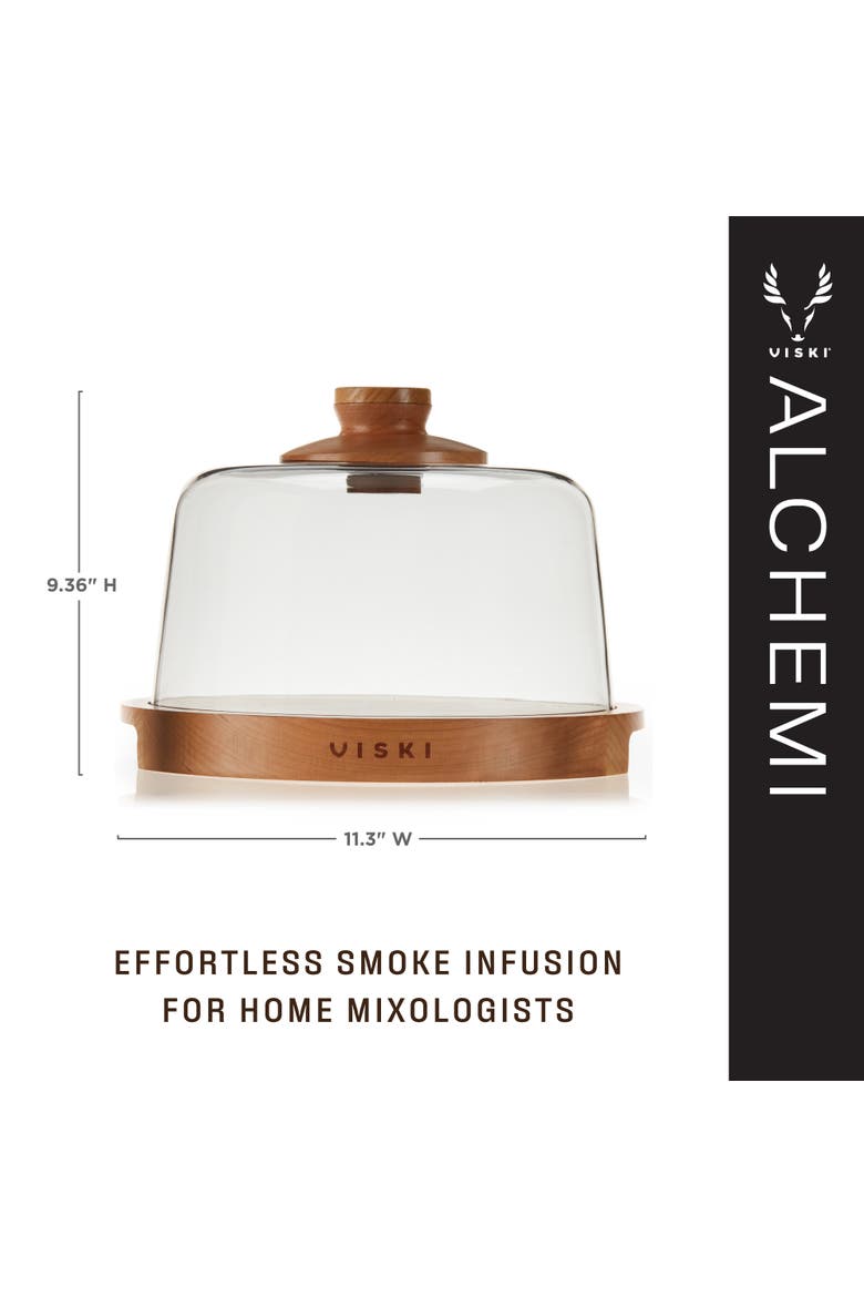 Alchemi Cocktail Smoking Dome, Alternate, color, Clear